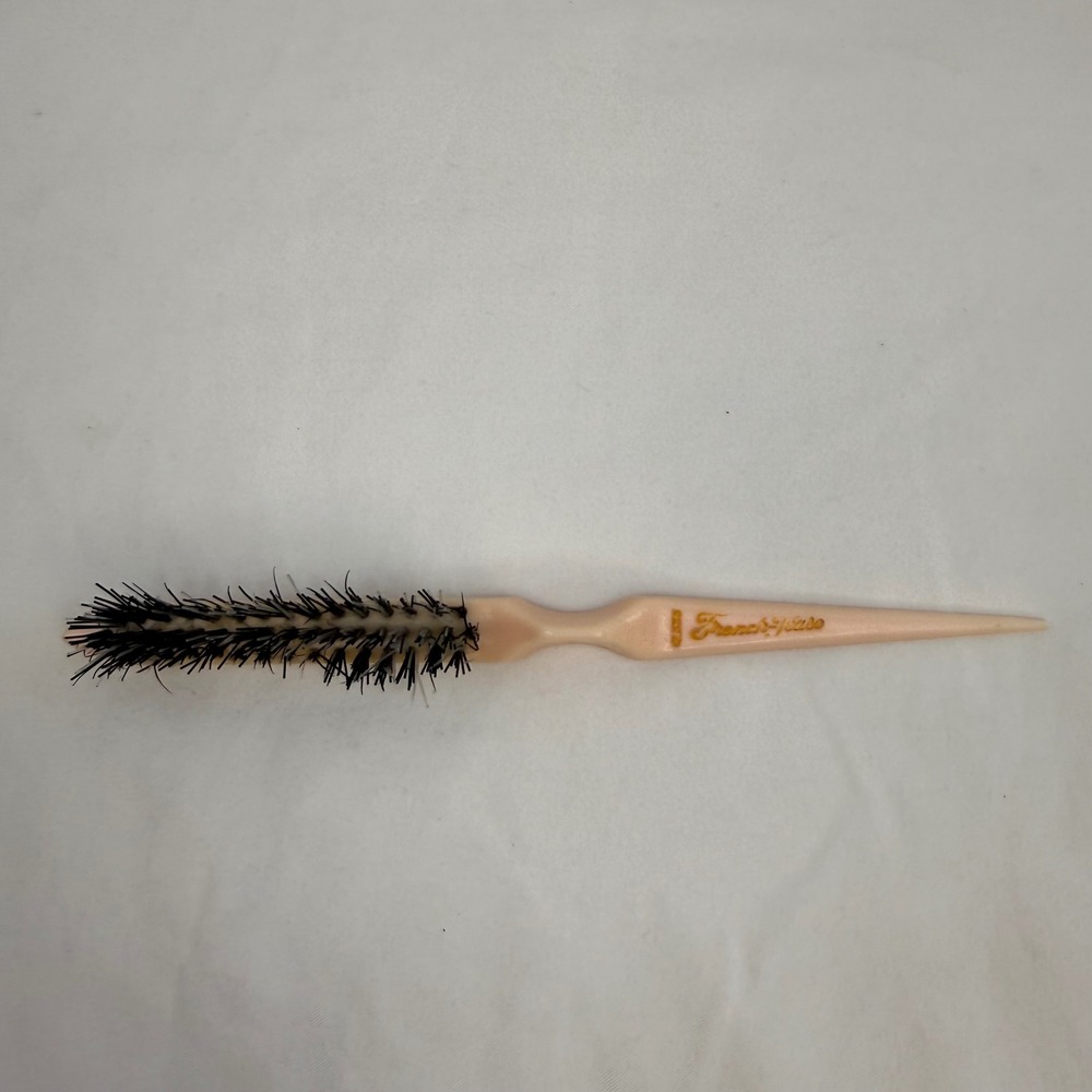 Vintage French-Tease Rat Tail Teasing Brush Peach USA Volume Stylist Tool